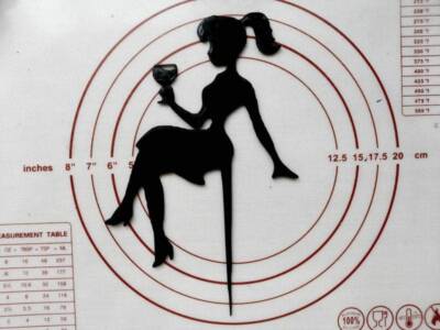 Topper Κοπέλα με Ποτήρι