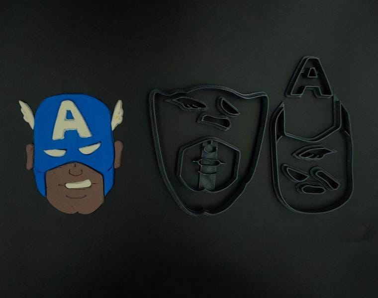 Κουπάτ Set Captain America Πρόσωπο 1 Κουπάτ Set Captain America Πρόσωπο