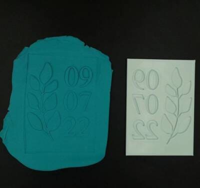 Σφραγίδα Outboss Κλαδί Ελιάς με Ημερομηνία