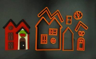 Κουπάτ Set Χριστουγεννιάτικο Σπιτάκι