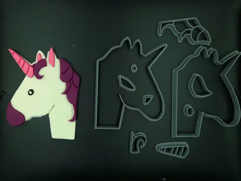 Κουπάτ Set Μονόκερος Κεφάλι 1 Κουπάτ Set Μονόκερος Κεφάλι