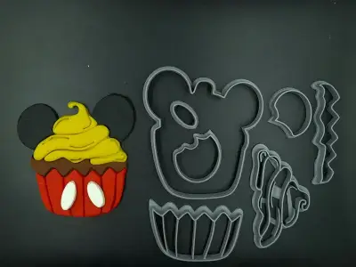 Κουπάτ Set Mickey Cupcake