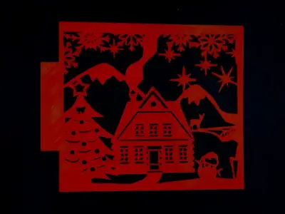 Stencil Χριστουγεννιάτικο Νο2