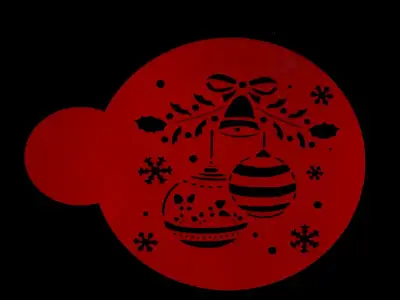 Stencil Χριστουγεννιάτικο Νο1