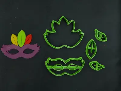 Κουπάτ Set Αποκριάτικη Μάσκα Νο2