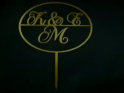 Topper με Αρχικά Ονομάτων