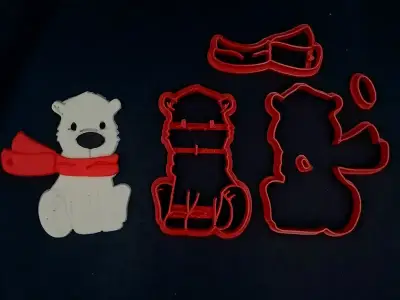 Κουπάτ Set Αρκουδίτσα με Κασκόλ