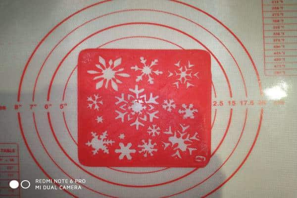 Stencil Χιονονιφάδες 1 Stencil Χιονονιφάδες