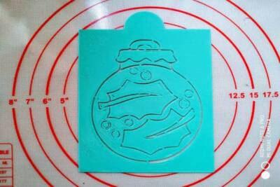 Stencil Χριστουγεννιάτικη Μπάλα