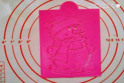 Stencil Χιονάνθρωπος