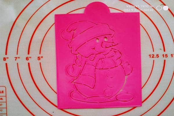 Stencil Χιονάνθρωπος 1 Stencil Χιονάνθρωπος