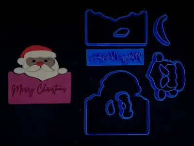 Κουπάτ Set Άγιος Βασίλης με Merry Christmas