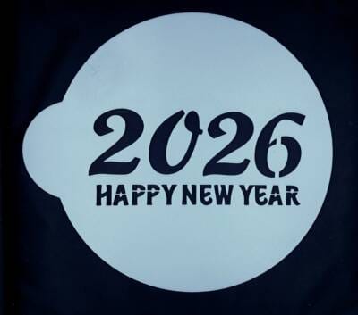 Stencil Happy New Year 2026 Νο2
