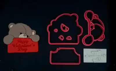 Κουπάτ Set Αρκουδάκι με Happy Valentine's Day