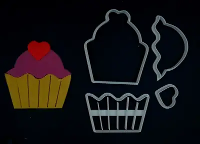 Κουπάτ Set Valentine's Cupcake No2