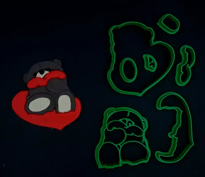 Κουπάτ Set Αρκουδάκι με Καρδιά Νο4