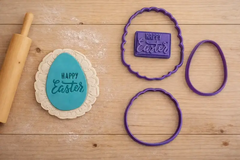 Σφραγίδα Outboss Κορνίζα με Happy Easter