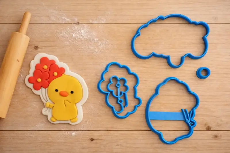 Κουπάτ Set Κοτοπουλάκι με Λουλουδάκια